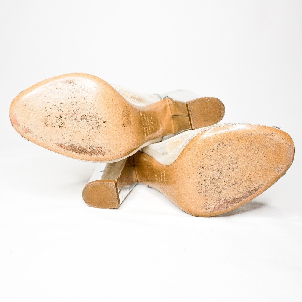 NICHOLAS KIRKWOOD Transparent Silver Mesh Booties - Picture 8 of 8